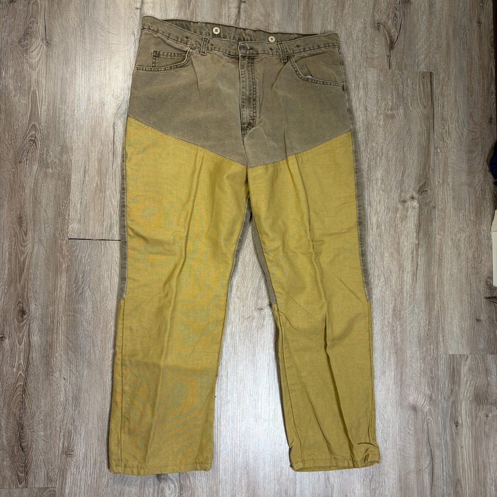 Wrangler ProGear Canvas Briar Pants 40x30 Brown Tan Hunting Trousers PG101NB